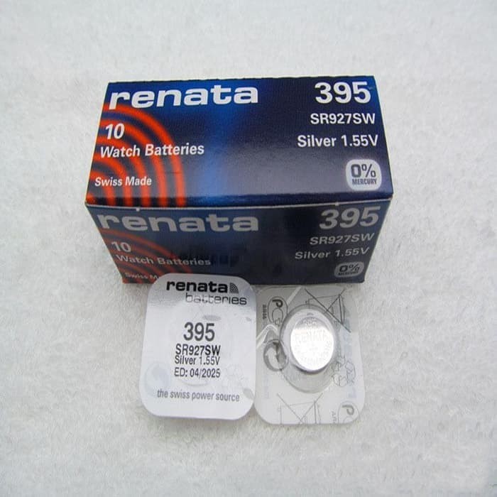 [COD] Baterai Jam Tangan Pria Casio AQ-164W Renata 395 SR927SW Original READY STOCK