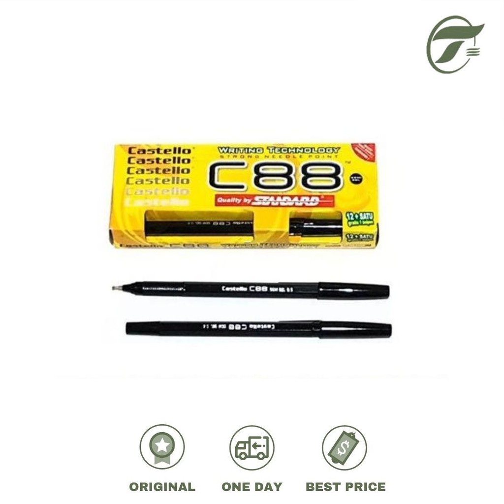 

BALLPEN CASTELLO C88 0.5 12PCS/PAK + 1 PCS STANDARD (BLACK)