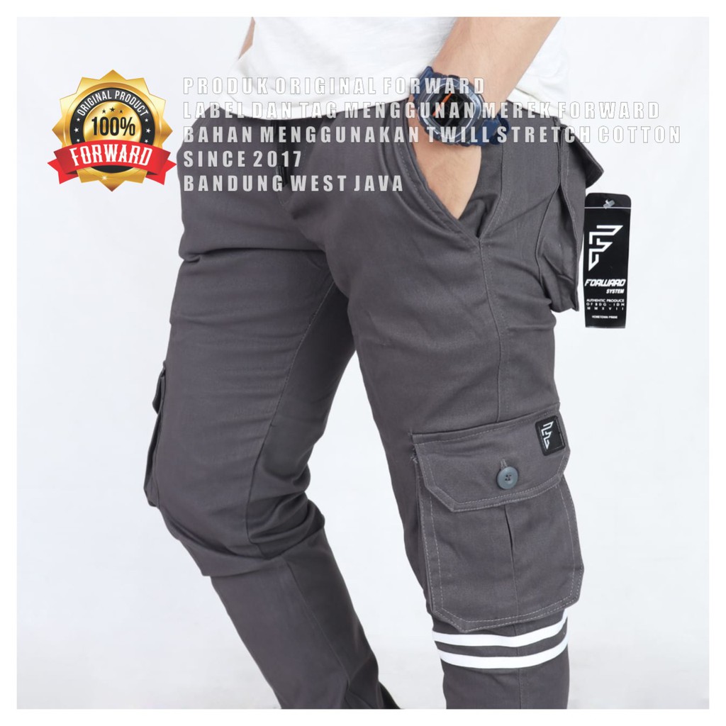 Celana Joger Jogger Cargo Pria Original Forward-COD