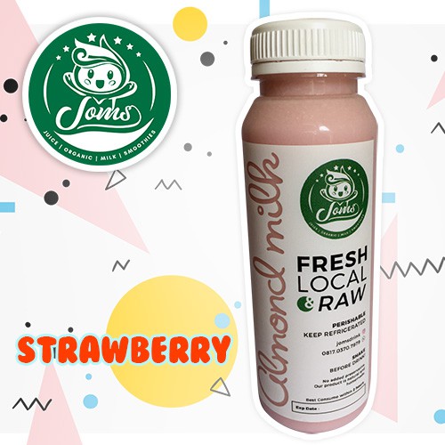 

PREMIUM ORGANIC RAW ALMOND MILK / SUSU ALMOND STRAWBERRY