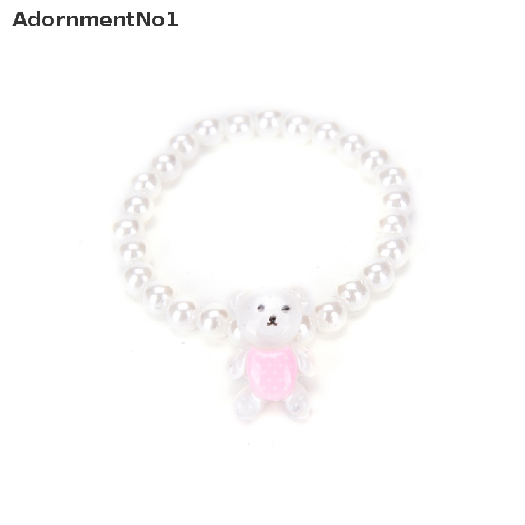 [AdornmentNo1] Children Girls Princess Baby Beads Necklace&amp;Bracelet&amp;Ring Set Jewelry Gift [new]