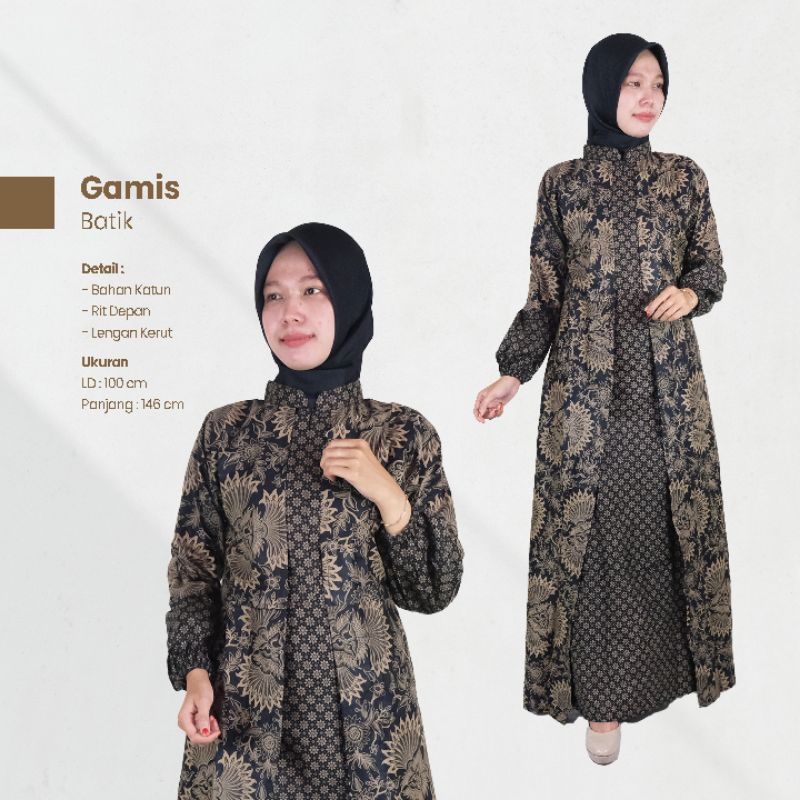 Gamis Batik Sogan - NairaBatik