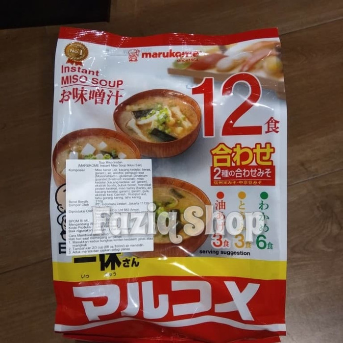 

BEST SELLER - SUP MISO MARUKOME INSTAN MISO SOUP IKKYU SAN 210G