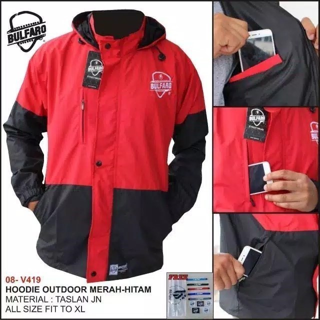 Jaket Gunung Outdoor Parka Taslan - BULFARO ANTI AIR