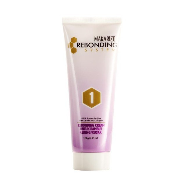Makarizo Rebonding System Hair Straightening Dry/Damaged Hair 120 mL / Pelurus Rambut-2