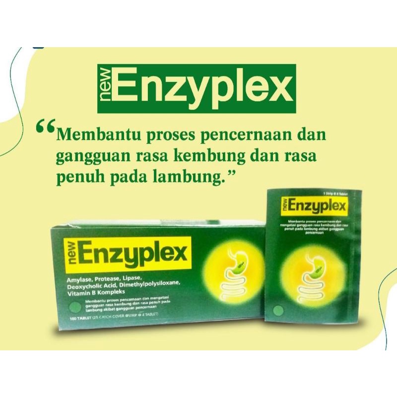 New Enzyplex 4 Tablet - Obat Kembung dan Begah