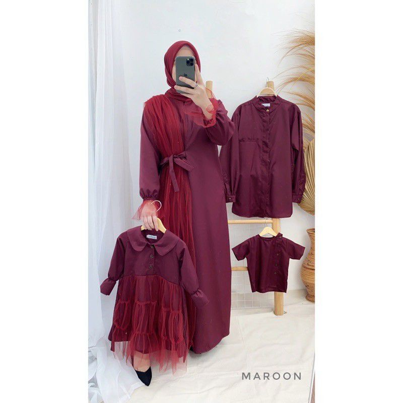 Araya Busana Muslim Keluarga | Set Couple Ibu dan Anak - Set Couple Keluarga | Gamis Murah - Gamis i
