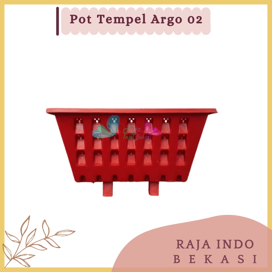 Pot Dinding Tempel Argo 02 Hitam Coklat Putih - Dinding Pagar Argo-02 21 22 Cm Vertical Garden