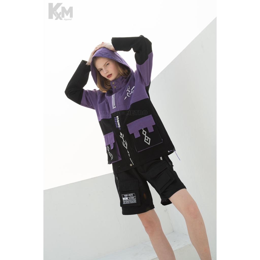 Kudou X Metro Oversized Parka Keqing Wangy Jacket Genshin Impact