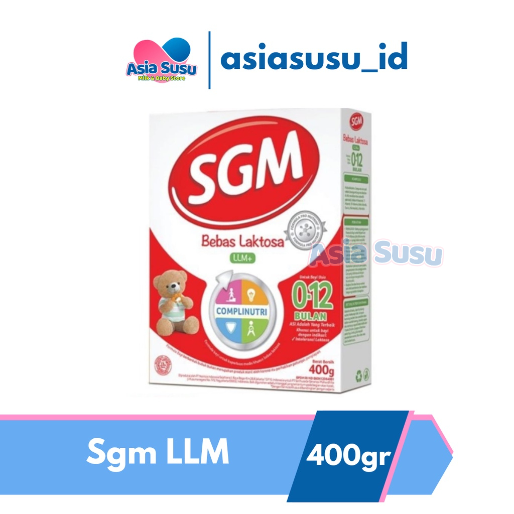 SGM LLM+ 400g / 200gr susu bubuk bebas laktosa 0-12 bulan - susu bayi diare free lactose