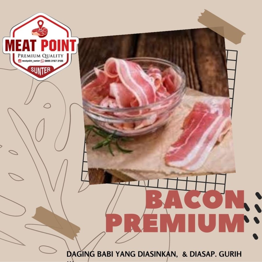 

BACON BABI (Pork Bacon/ Daging Babi Asap) - FROZEN FOOD