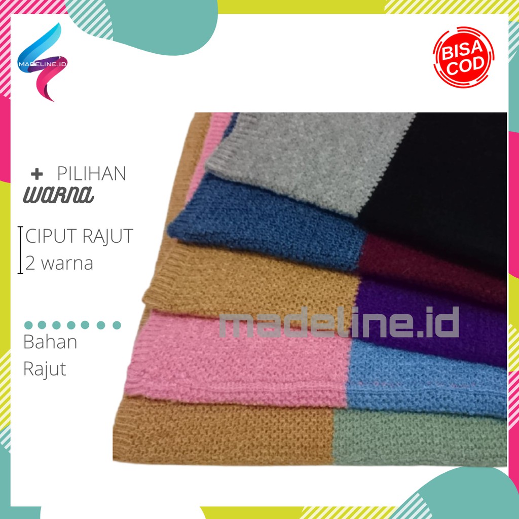 Ciput Rajut 2 warna / Ciput Rajut 2 tone murah grosir