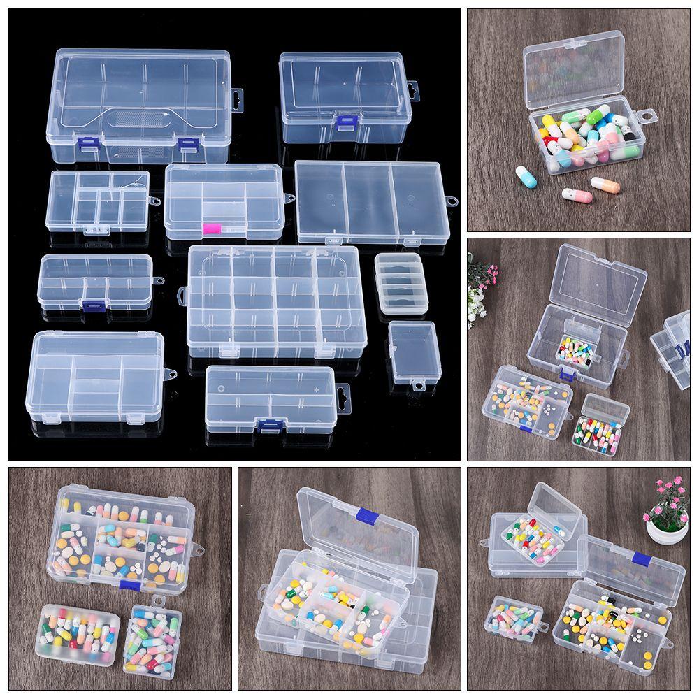 Solighter Storage Box 12style Klip Kotak Hiasan Rumah Pill Storage Supply