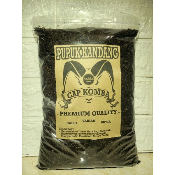 pupuk kandang organik kohe kambing premium cap komba