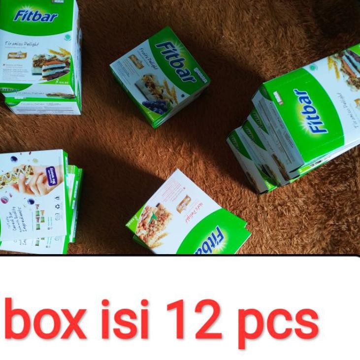 

D94✤ Fitbar multigrain 1 box isi 12pcs , Chocho , Fruits , Nuts , Tiramisu Bagus Dipakai