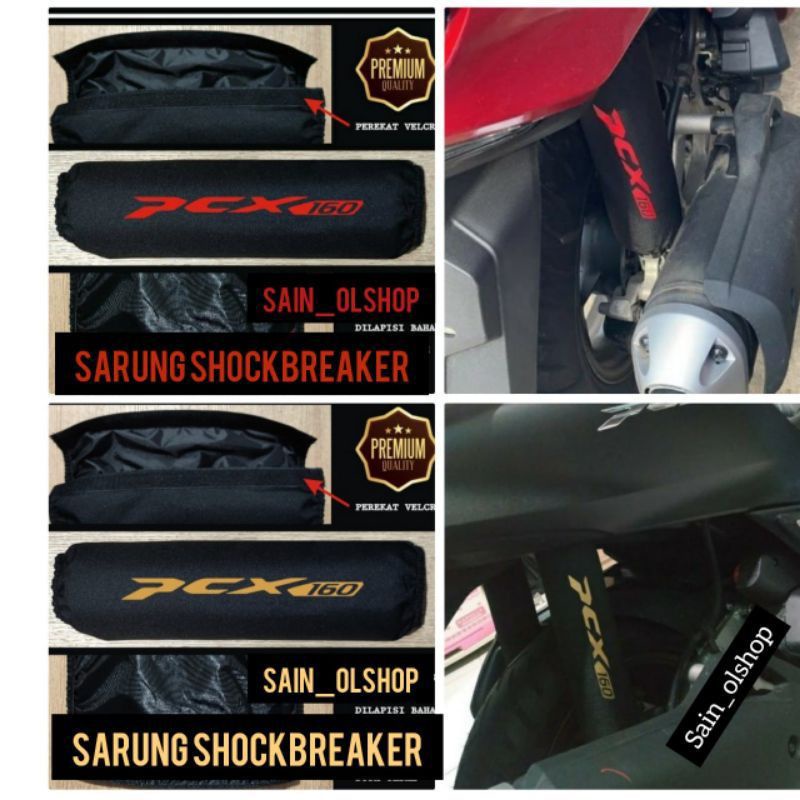 Sarung shockbreaker pcx 160  jumbo polyester