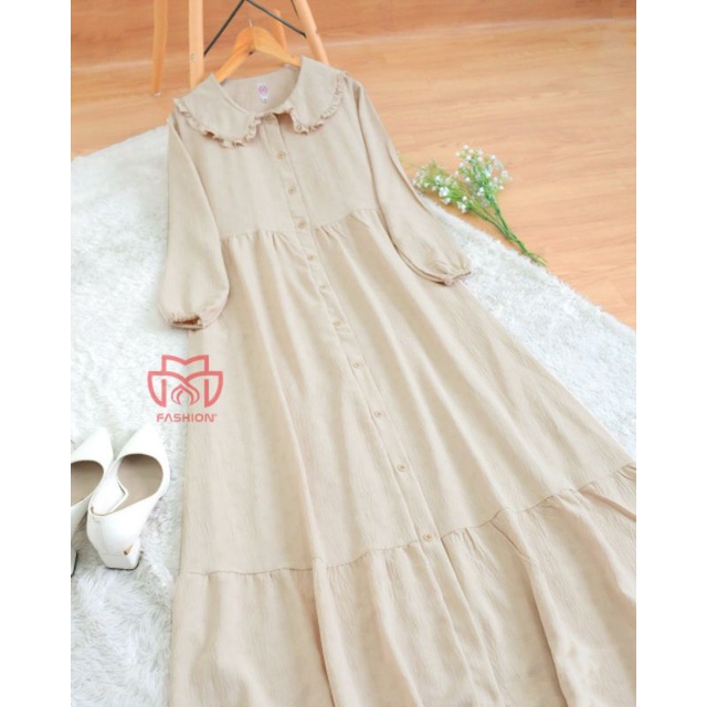 [ MM FASHION ] GAMIS ANAYA BUSUI FRIENDLY |HOMEDRESS PREMIUM| BAHAN CRINCKLE POLOS | BIG SIZE