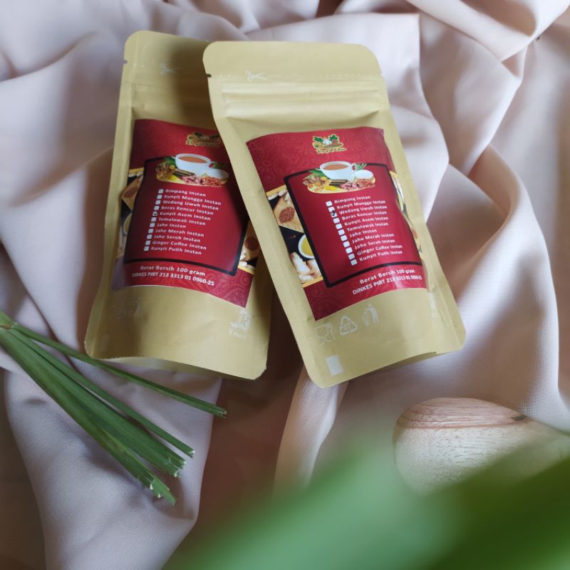 

Minuman Jamu Instan Instant Bubuk Serbuk Tradisional Rempah Fitria kemasan Ekonomis 100 gr