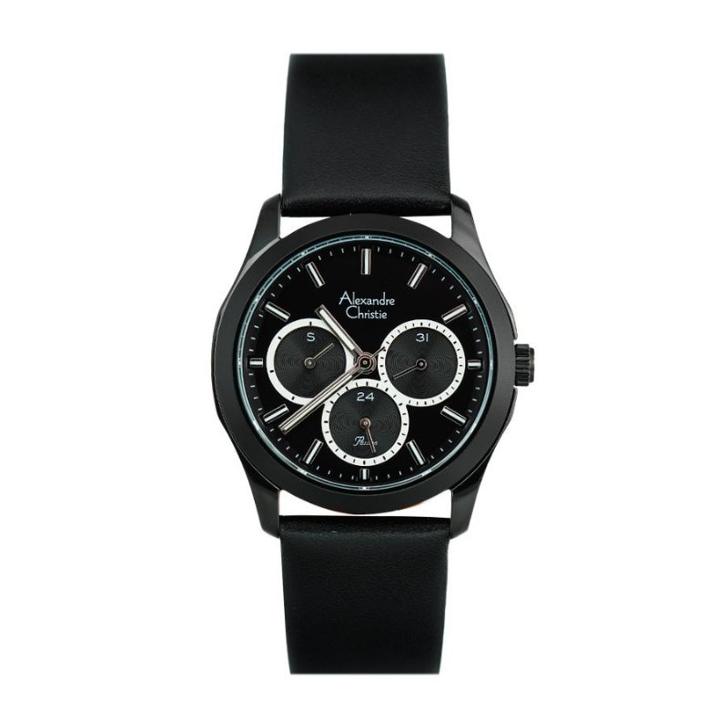 Jam Alexandre christie wanita ac 2968 original Black