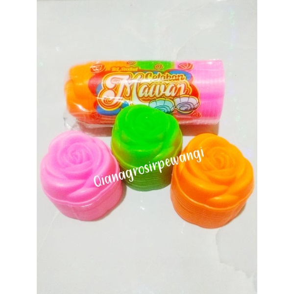 12 Pcs Citakan Agar Mawar Sedang/Cetakan Puding/Citakan Jeli/Citakan Kue Kukus