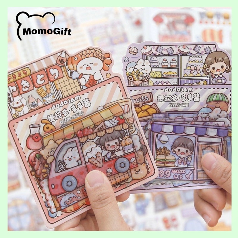 

40 Lembar Stiker Pack Dodojam Color Dessert TLD59