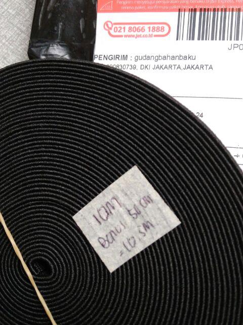 Karet Elastis Hitam Lebar 2.5 Merk 3m Kualitas Super Meteran