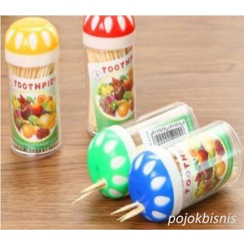 TUSUK GIGI BAMBU TABUNG / BAMBOO TOOTHPICK / TUSUK GIGI BUAH