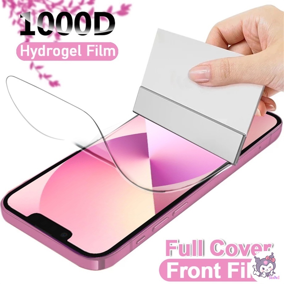 XIAOMI MI Film Hydrogel Pelindung Layar Anti Air Untuk Redmi 10 9t 9 9a 9c Redmi Note 11 11s Pro Redmi Note 11 11s Note 10 9s 9 Pro 8 7 Pro Mi 11 11T Pro Lite Mi Poco M3 X3 Nfc 10t Pro K20 K30 K40 Pro