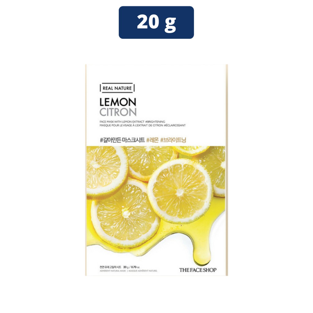 Real Nature Lemon Face Mask - 20g