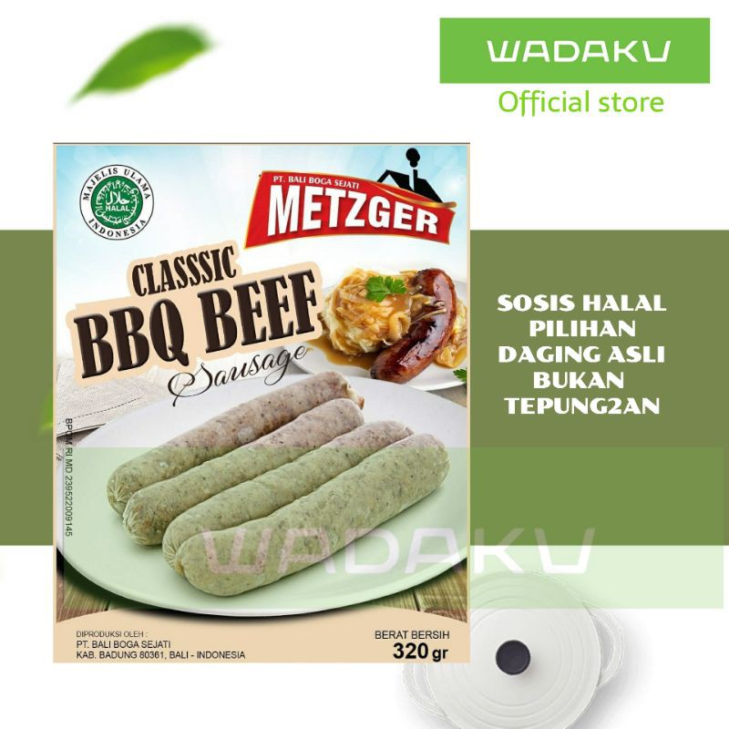 

Sosis Sapi premium Halal Metzger Classic BBQ Beef 320g