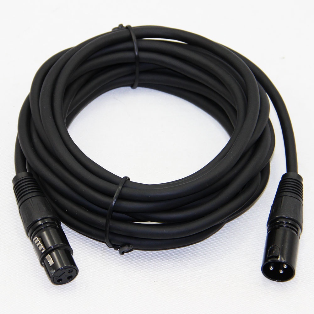 Kabel XLR M/F OFC Microphone Karaoke Shielded 5 Meter - BOF30 - Black