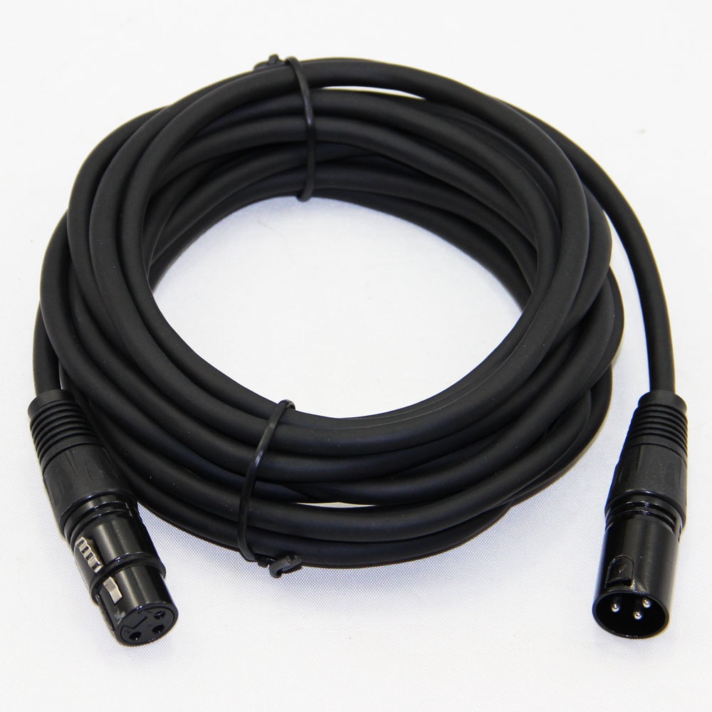 Kabel XLR M/F OFC Mic Karaoke 1 Meter - Hitam