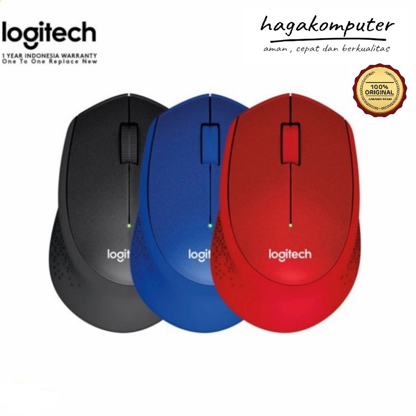 Mouse Wireless Logitech M331 - Silent Plus Mouse Garansi Resmi 1 Tahun