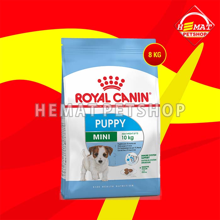 Makanan Anjing Royal Canin Mini Junior 8 Kg / Mini Puppy 8Kg