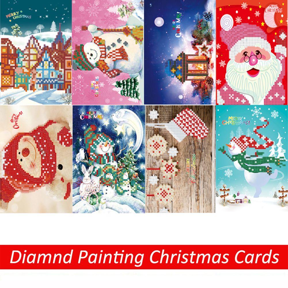 Lukisan Diamond 5D DIY Gambar Santa Claus Handmade Untuk Dekorasi Rumah