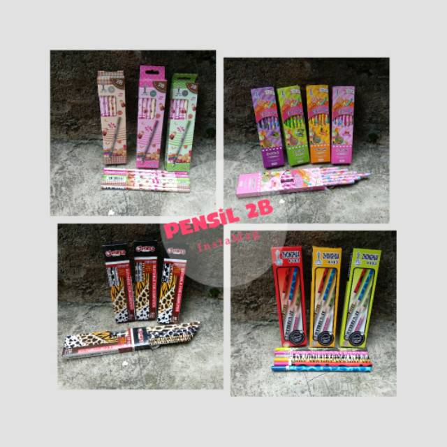 

Pensil zhong hua chnone 2B motif fancy lucu unik