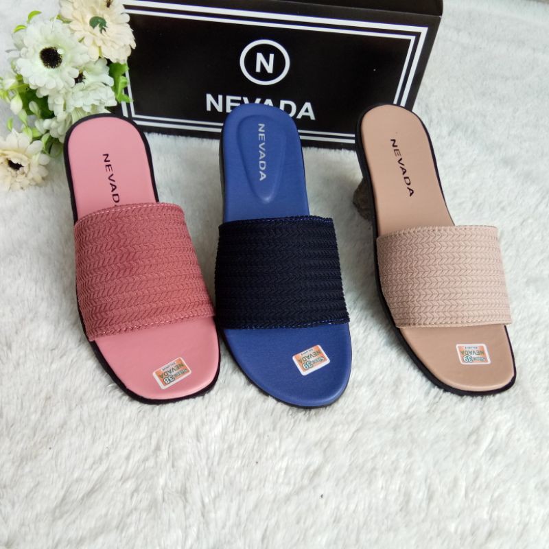 Sandal Wanita Slop Rajut NVada