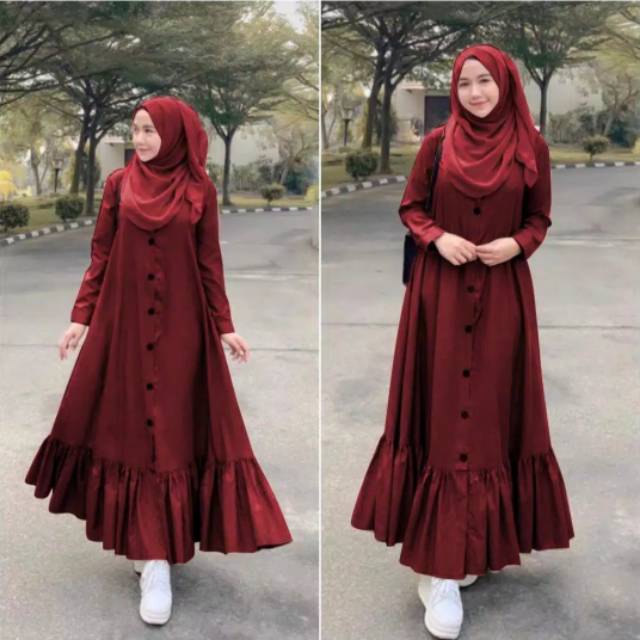 Promo Gamis Peony Dress Terbaru Fashion Muslim
