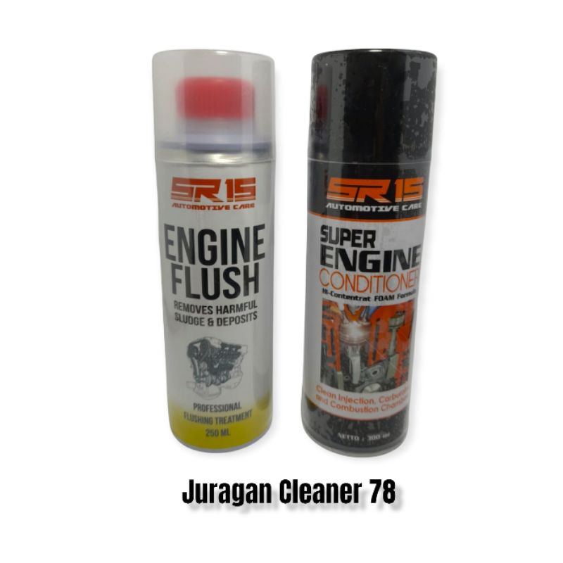 bundle flushing oli ENGINE FLUSH SR15 + engine conditioner busa SUPER ENGINE CONDITIONER SR15