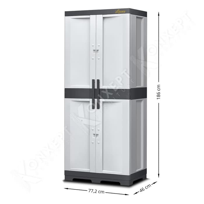 Lemari Plastik Serbaguna Tabitha Luxury 2 Pintu-4