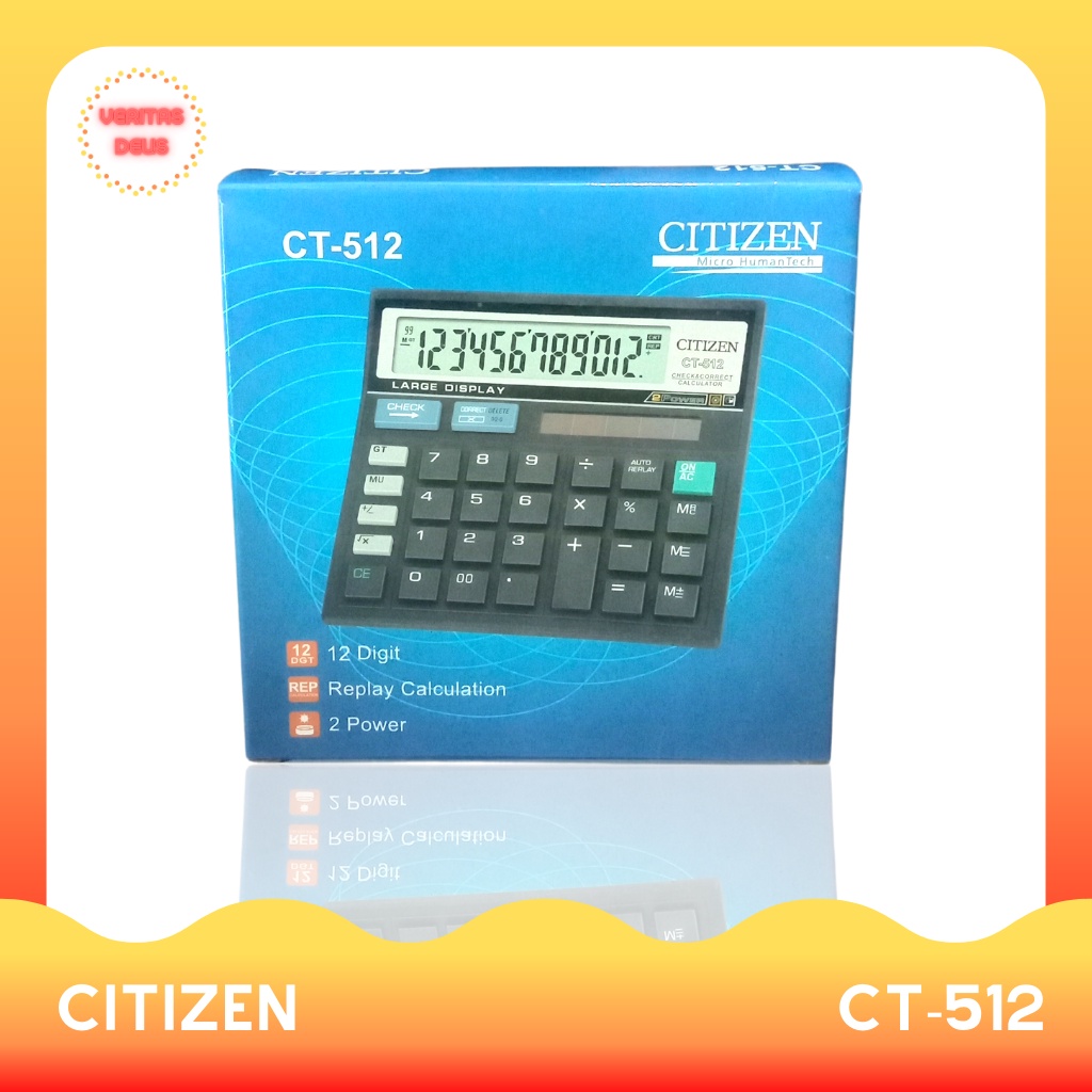 

Kalkulator Citizen CT-512 (Gratis 1 buah baterai cadangan)