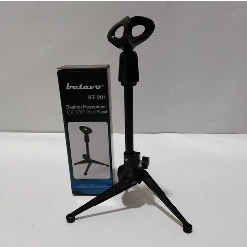 Stand Mic Meja Betavo ST-201 Standding Dudukan Microphone Tripod Stand Mic Meja ST201 ST 201 Tatakan Microphon Meja BETAVO