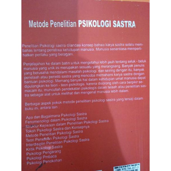 Metode Penelitian Psikologi Sastra Teori Langkah Dan Metode Penerapannya Suwardi Endraswara Shopee Indonesia