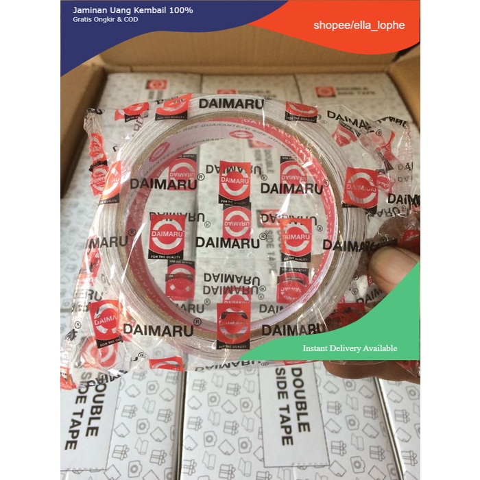 

Double Tape DAIMARU 24mm 12yard/Dabel/Doubel Tape/Double Sided 1 inc Muraaahhh