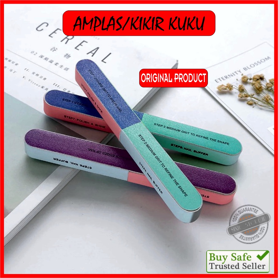 KIKIR KUKU MANICURE PEDICURE NAIL ART BUFFUR AMPLAS PENGKILAT KUKU 7 in 1 SIMPLE BAGUS MURAH