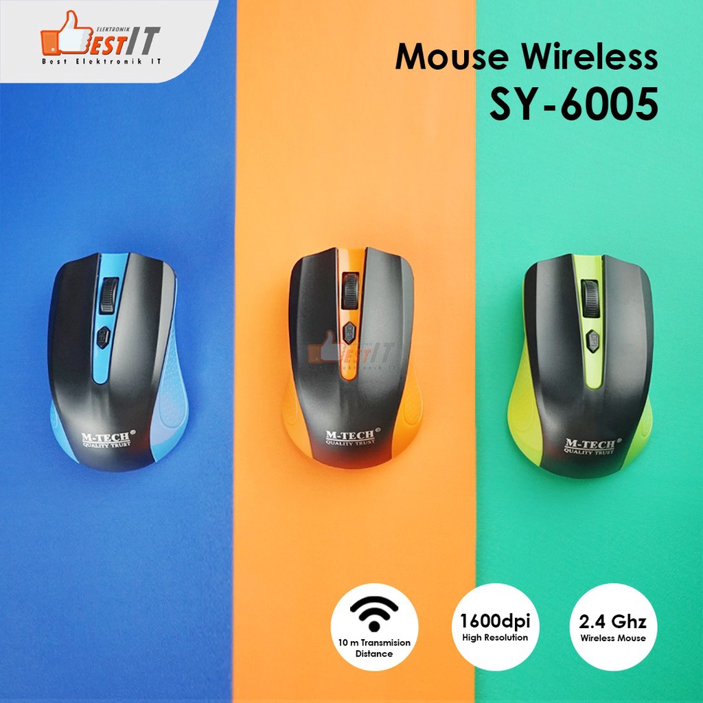 Mouse Wireless PC komputer Laptop  MT 6005