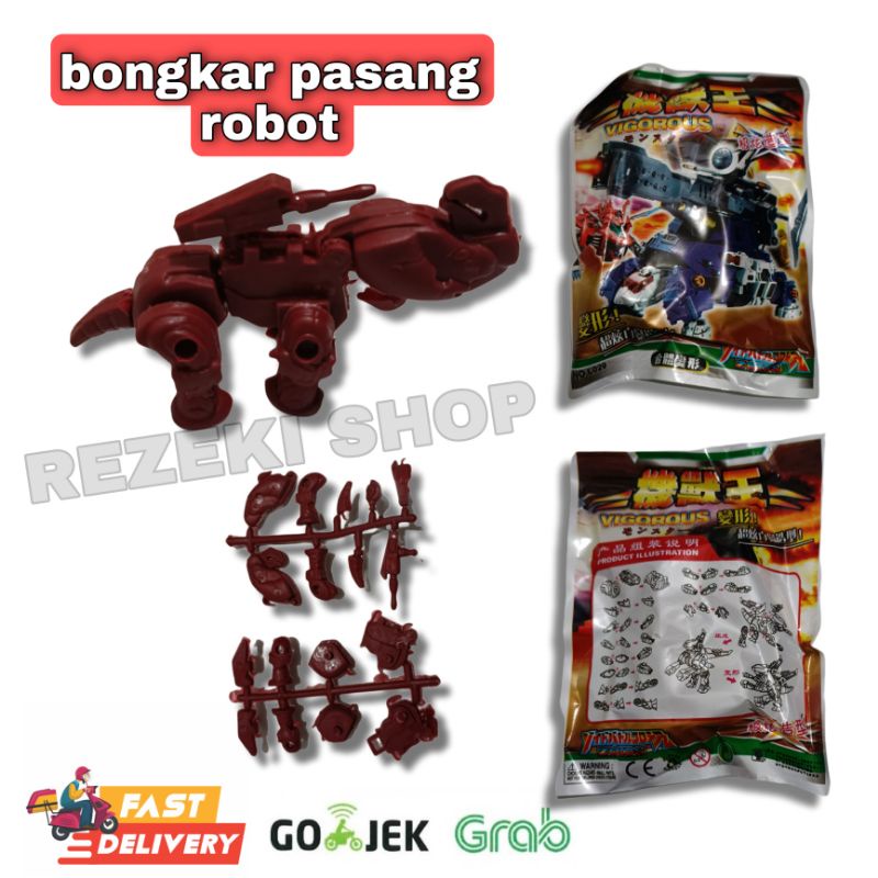 BONGKAR PASANG ROBOT PENGASAH OTAK ANAK MAINAN MURAH