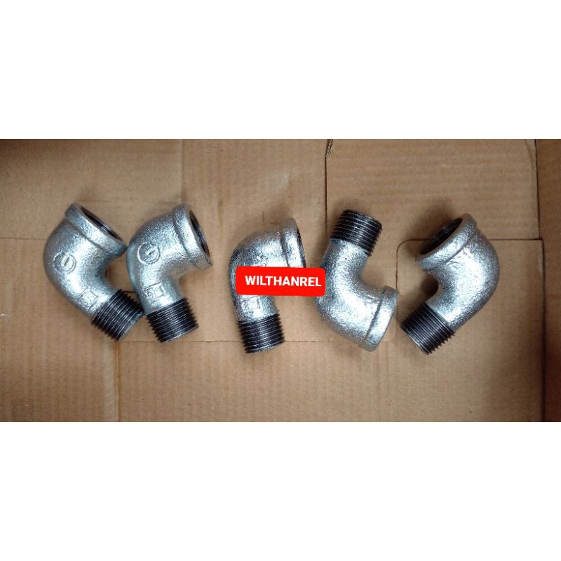 street elbow 1 1/4" galvanis