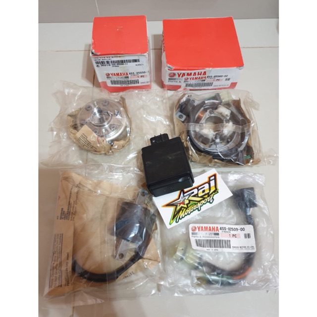 Magnet YZ 125 4SS Komplit Set Baru Semua, Kecuali CDI Moric Copotan Original