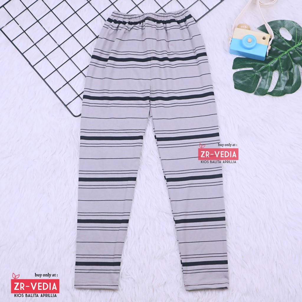 Legging Motif Salur uk 5-7 Tahun / Celana Salur Panjang Anak Perempuan Legging Pants Grosir Murah